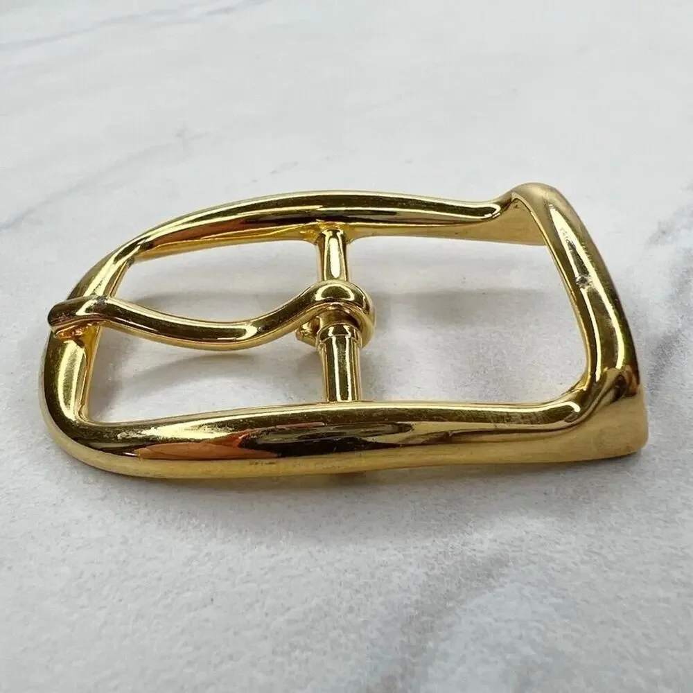 Vintage Gold Tone Simple Basic Belt Buckle for up to 1 Inch Belt